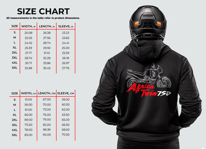 Honda XRV750 Africa Twin Hoodie - Motorcycle Sweatshirt for ADV Riders