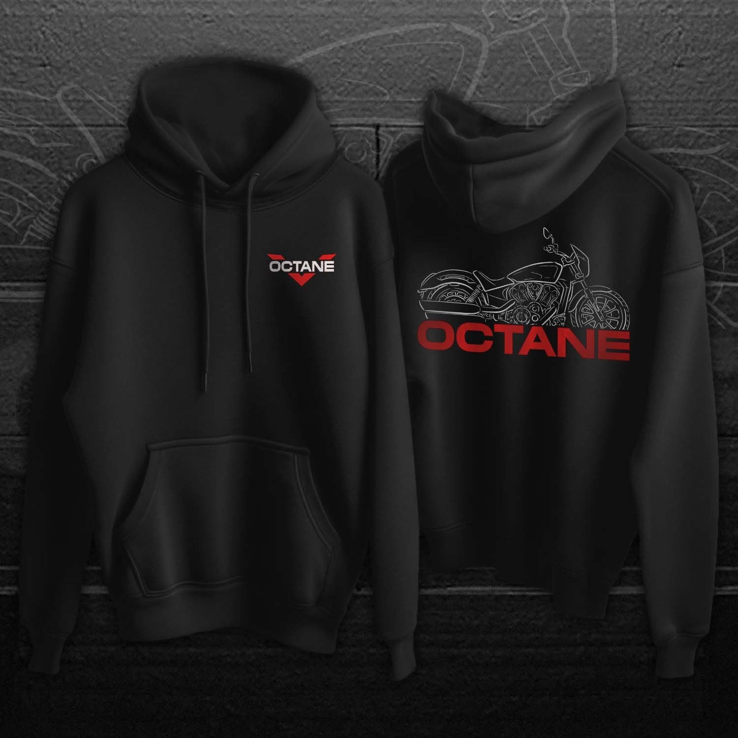 Victory Octane Hoodie - Motorcycle Sweatshirt for Bikers
