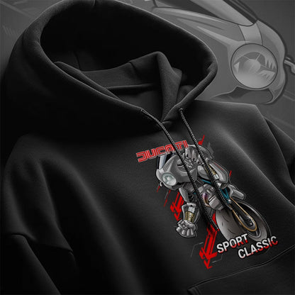 Ducati Sport Classic Hoodie - Motorcycle Sweatshirt for Riders