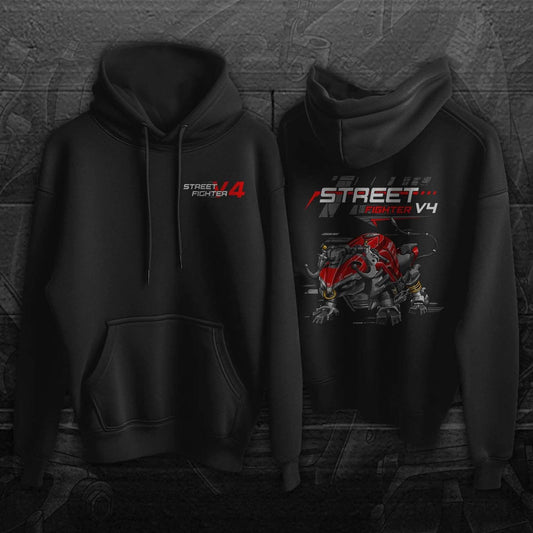 Ducati Streetfighter V4 Hoodie - Motorcycle Sweatshirt for Riders