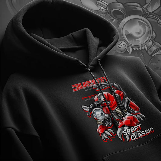Ducati Sport Classic Hoodie - Motorcycle Sweatshirt for Riders