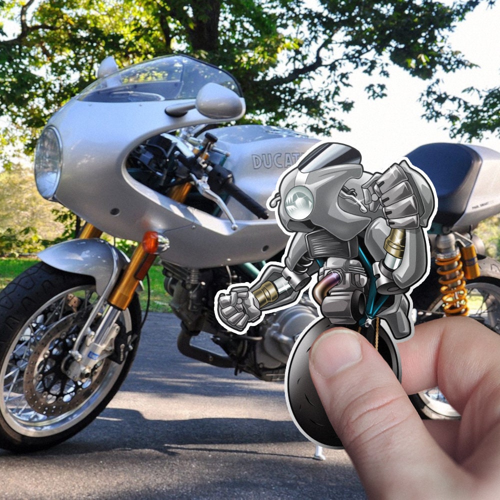 Ducati Sport Classic Stickers - Set of 3 Motorcycle Decals for Riders