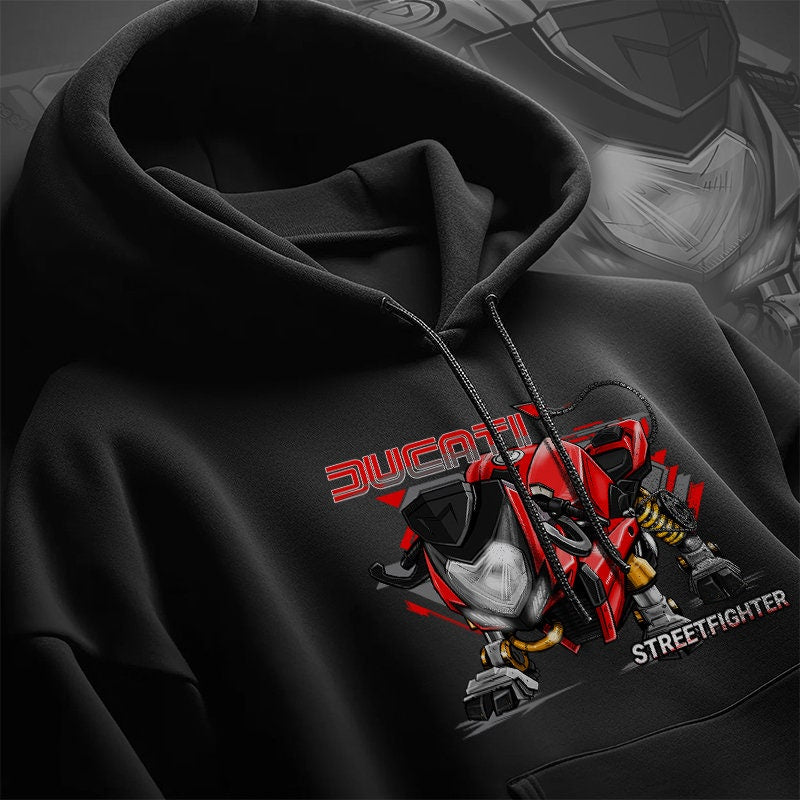 Ducati Streetfighter Hoodie - Motorcycle Sweatshirt for Riders
