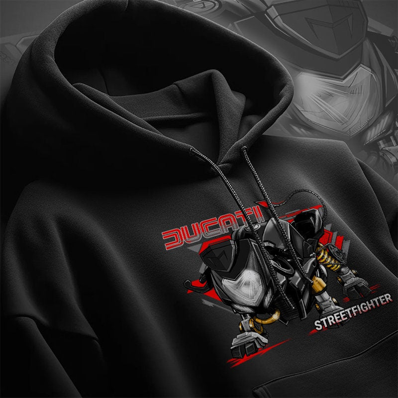 Ducati Streetfighter Hoodie - Motorcycle Sweatshirt for Riders