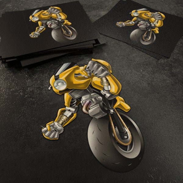 Ducati Sport Classic Stickers - Set of 3 Motorcycle Decals for Riders