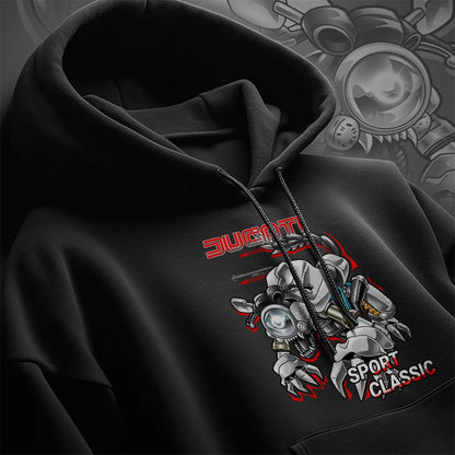 Ducati Sport Classic Hoodie - Motorcycle Sweatshirt for Riders