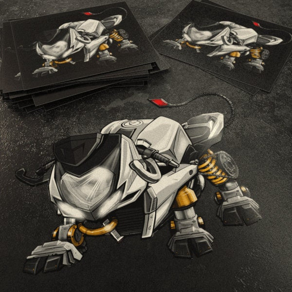 Ducati Streetfighter Stickers - Set of 3 Motorcycle Decals for Riders