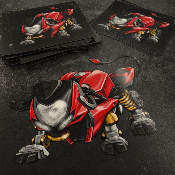 Ducati Streetfighter Stickers - Set of 3 Motorcycle Decals for Riders