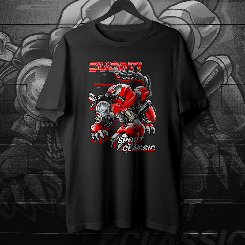 Ducati Sport Classic T-Shirt - Motorcycle Tee Shirt for Riders