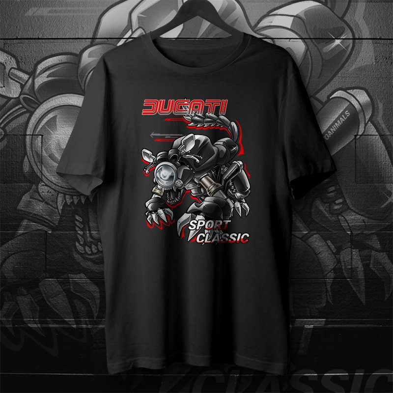 Ducati Sport Classic T-Shirt - Motorcycle Tee Shirt for Riders