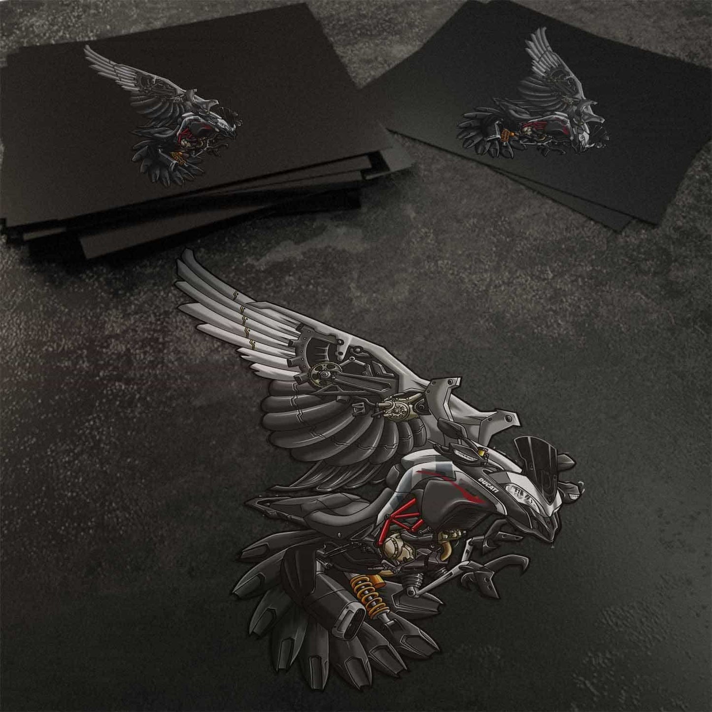 Ducati Multistrada 950 Stickers - Set of 3 Motorcycle Decals for ADV Riders