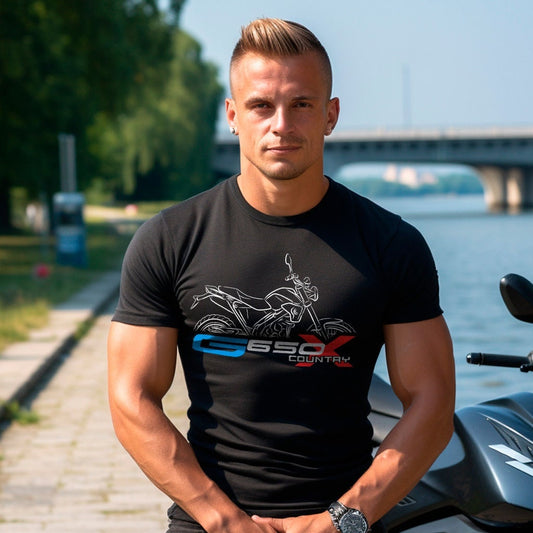 BMW G650 XCountry - Motorcycle Tee Shirt for Motorrad Rider