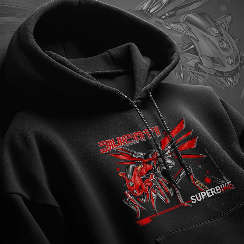 Ducati 749 & 999 Superbike Hoodie - Motorcycle Sweatshirt for Riders