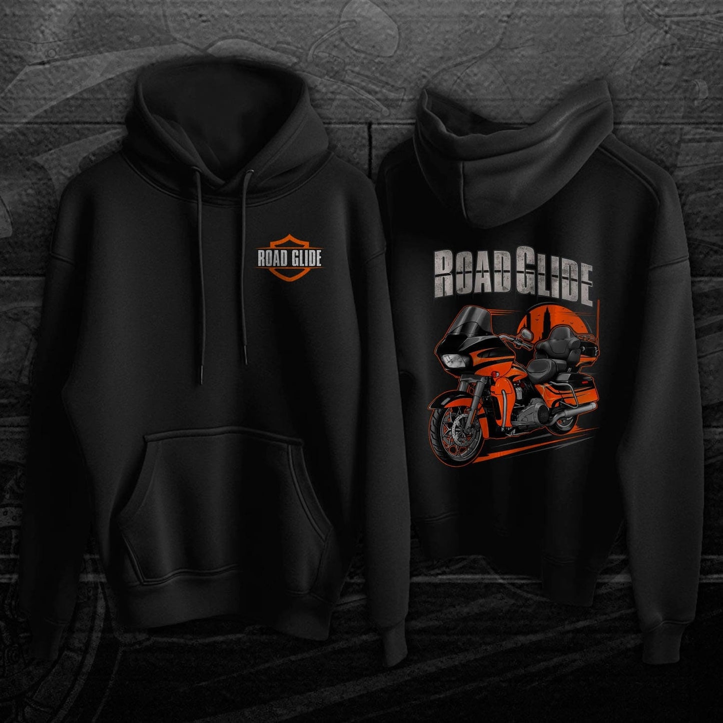 Harley Road Glide CVO FLTRXSE Hoodie - Motorcycle Sweatshirt for Bikers