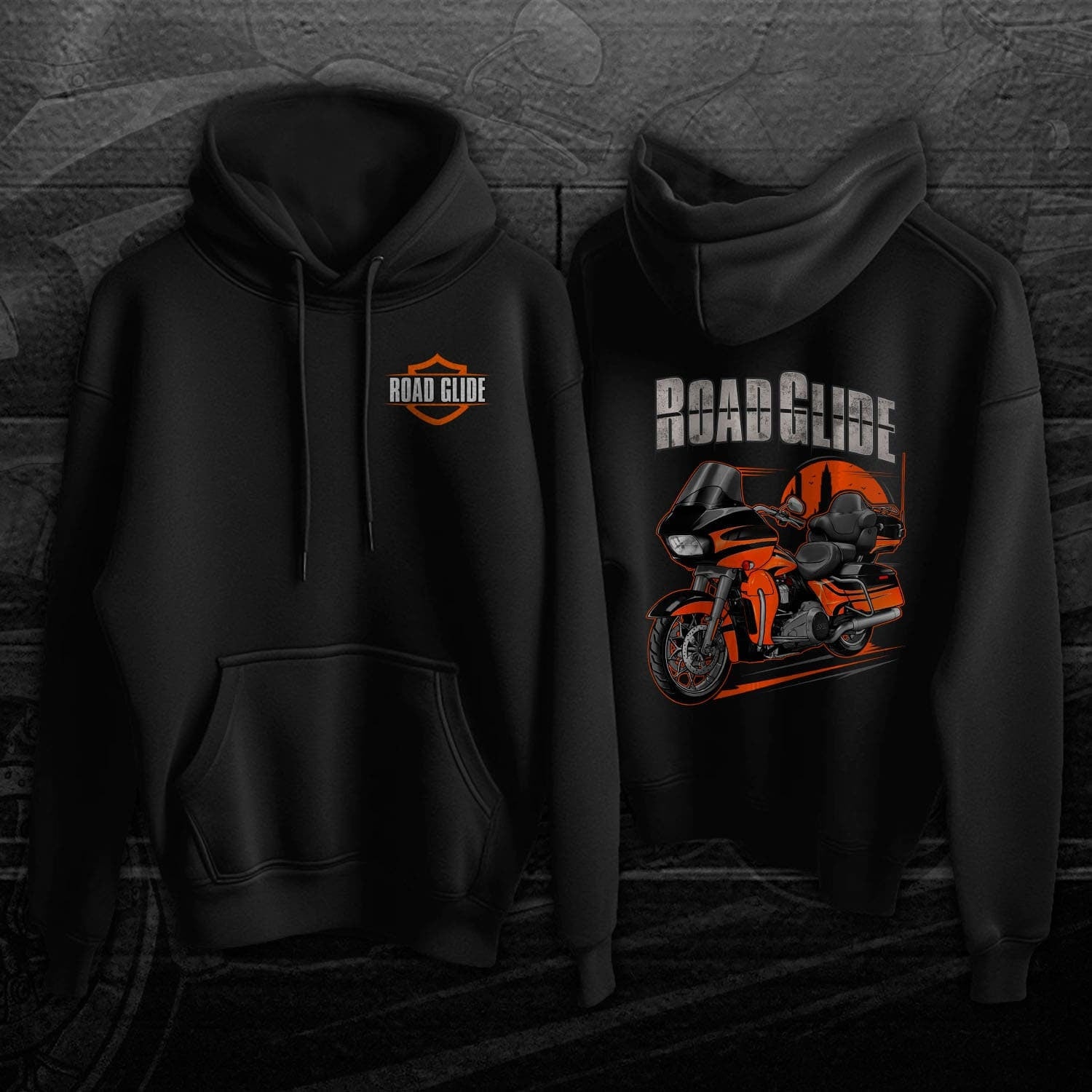 Harley Road Glide CVO FLTRXSE Hoodie - Motorcycle Sweatshirt for Bikers