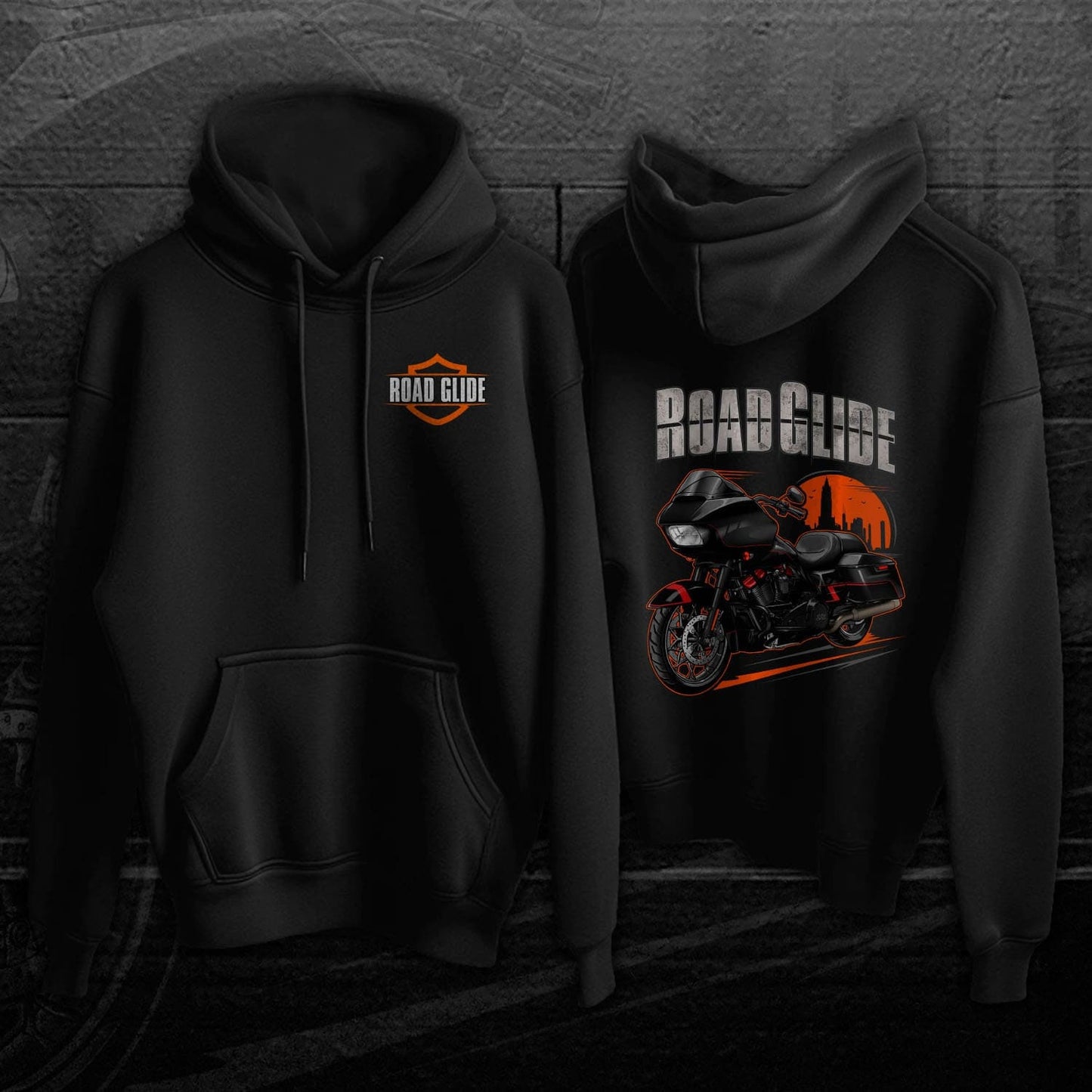 Harley Road Glide CVO FLTRXSE Hoodie - Motorcycle Sweatshirt for Bikers