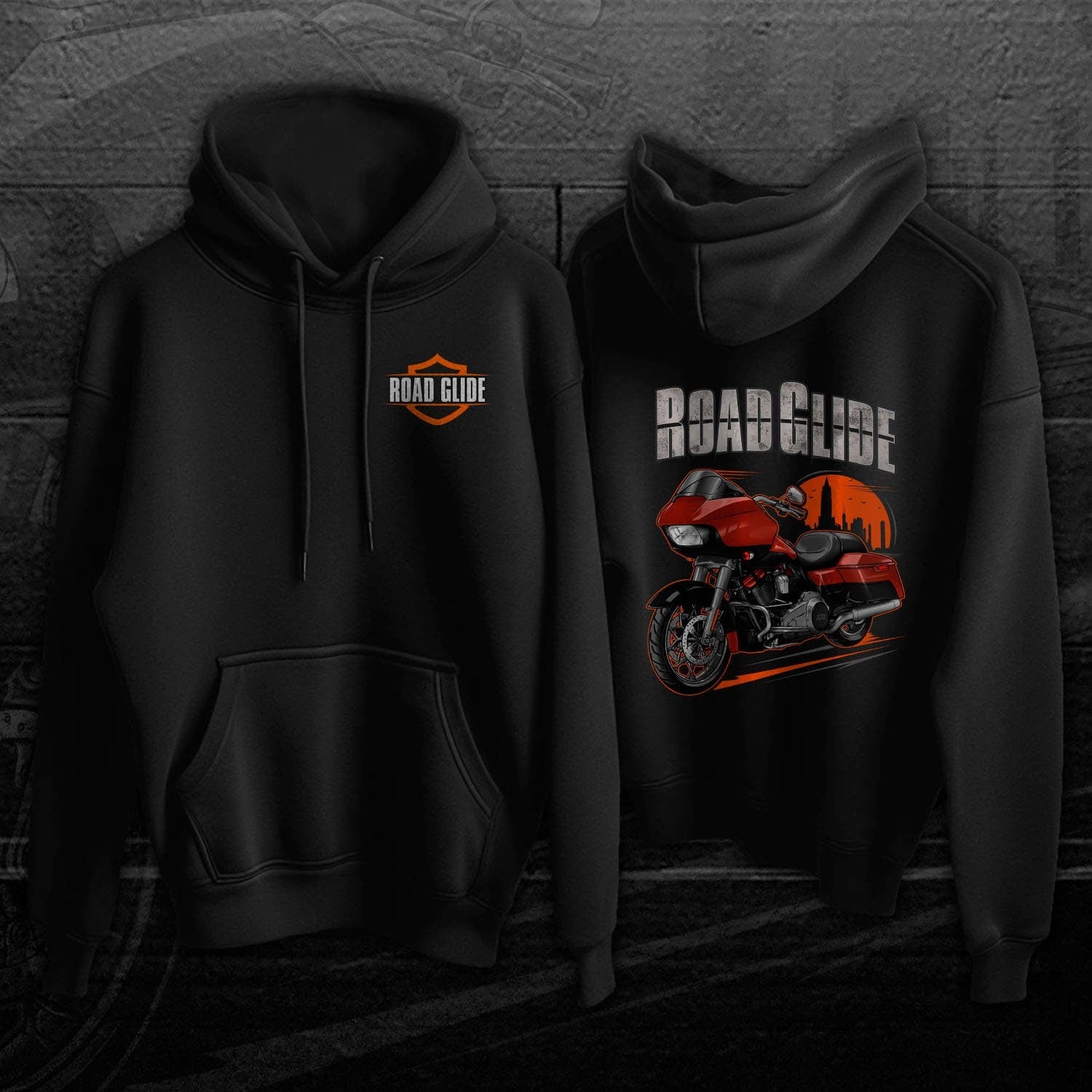 Harley Road Glide CVO FLTRXSE Hoodie - Motorcycle Sweatshirt for Bikers