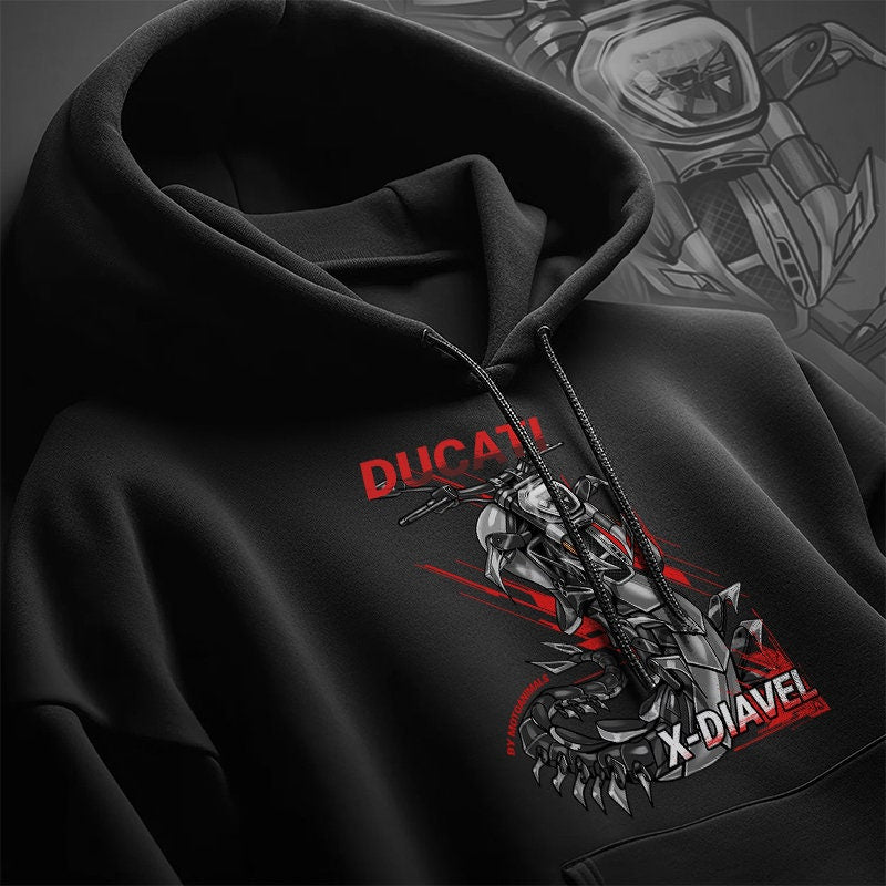 Ducati XDiavel Hoodie - Motorcycle Sweatshirt for Riders
