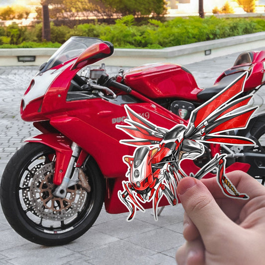Ducati 749 & 999 Superbike Stickers - Set of 3 Motorcycle Decals for Riders