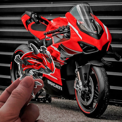 Ducati Superleggera V4 Stickers - Set of 3 Motorcycle Decals for Riders