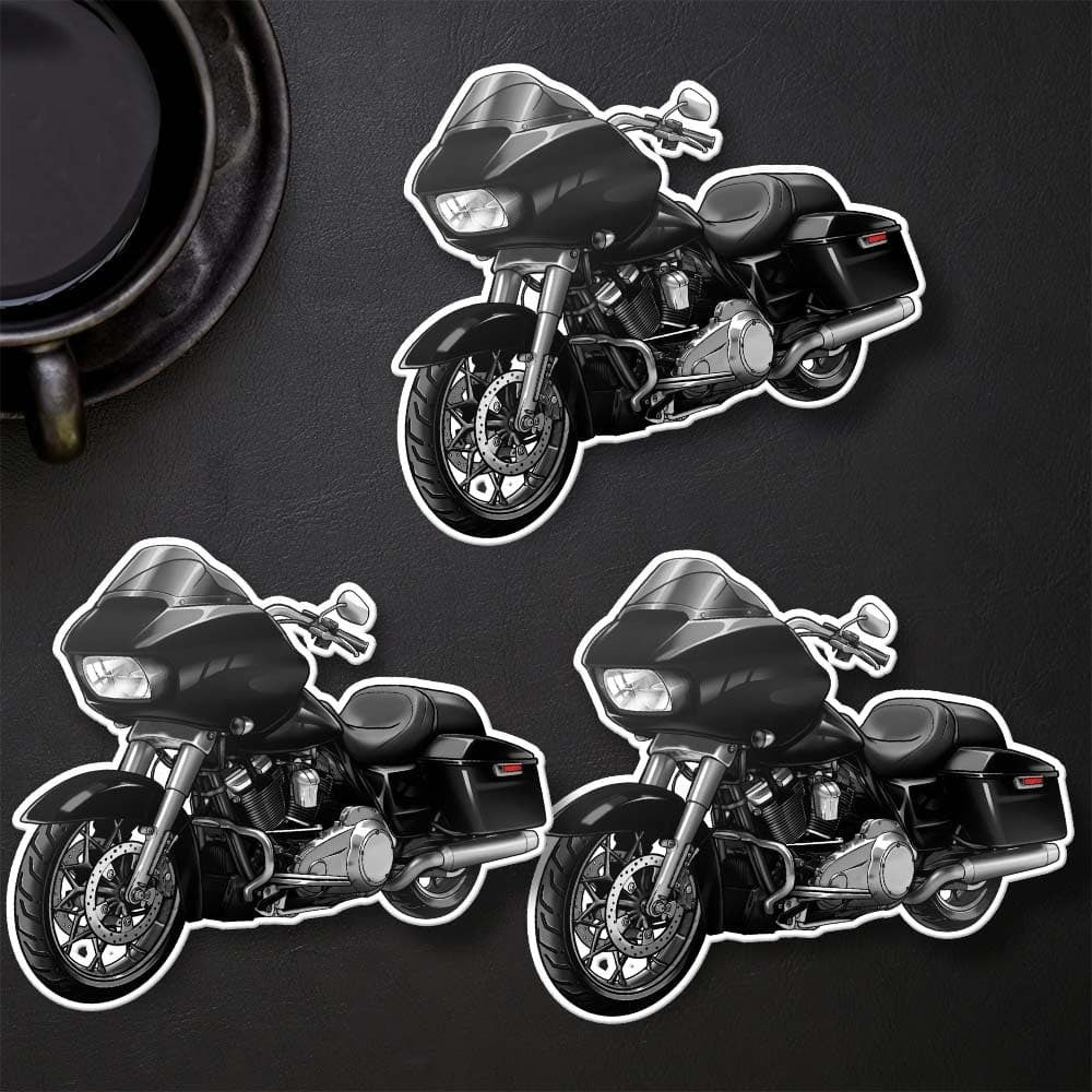Harley Road Glide FLTRX Stickers - Set of 3 Motorcycle Decals for Bikers
