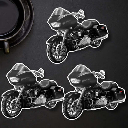 Harley Road Glide FLTRX Stickers - Set of 3 Motorcycle Decals for Bikers