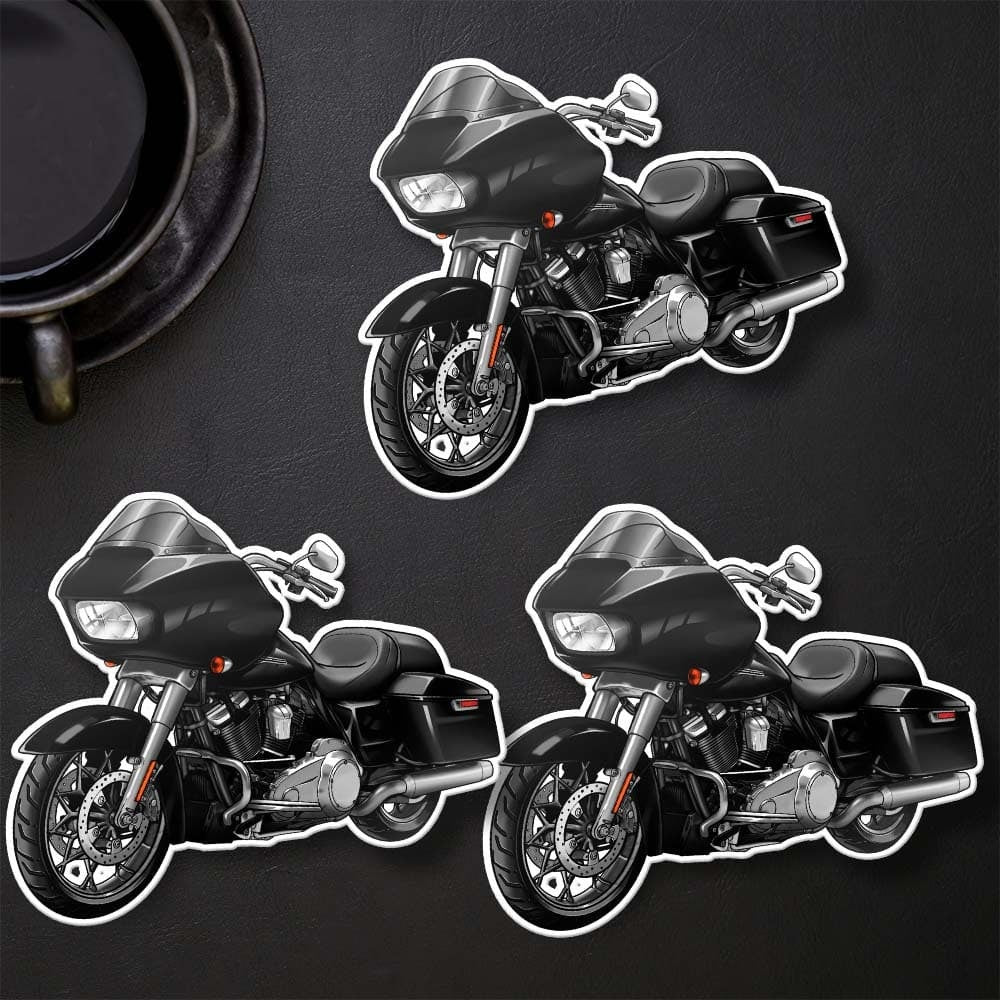 Harley Road Glide FLTRX Stickers - Set of 3 Motorcycle Decals for Bikers