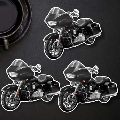 Harley Road Glide FLTRX Stickers - Set of 3 Motorcycle Decals for Bikers