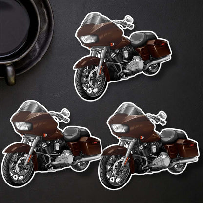 Harley Road Glide FLTRX Stickers - Set of 3 Motorcycle Decals for Bikers