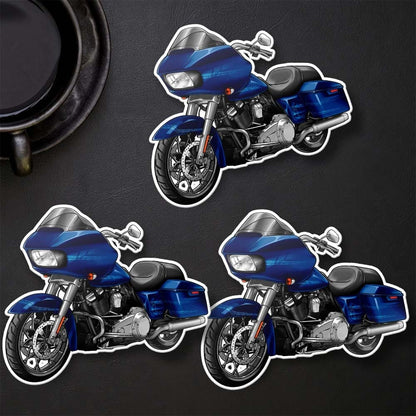 Harley Road Glide FLTRX Stickers - Set of 3 Motorcycle Decals for Bikers