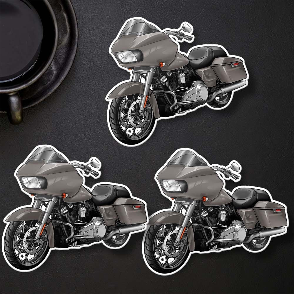 Harley Road Glide FLTRX Stickers - Set of 3 Motorcycle Decals for Bikers