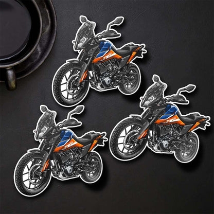 KTM 390 Adventure Inspired Stickers - Set of 3 Motorcycle Decals