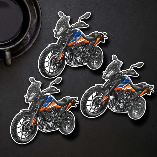 KTM 390 Adventure Inspired Stickers - Set of 3 Motorcycle Decals
