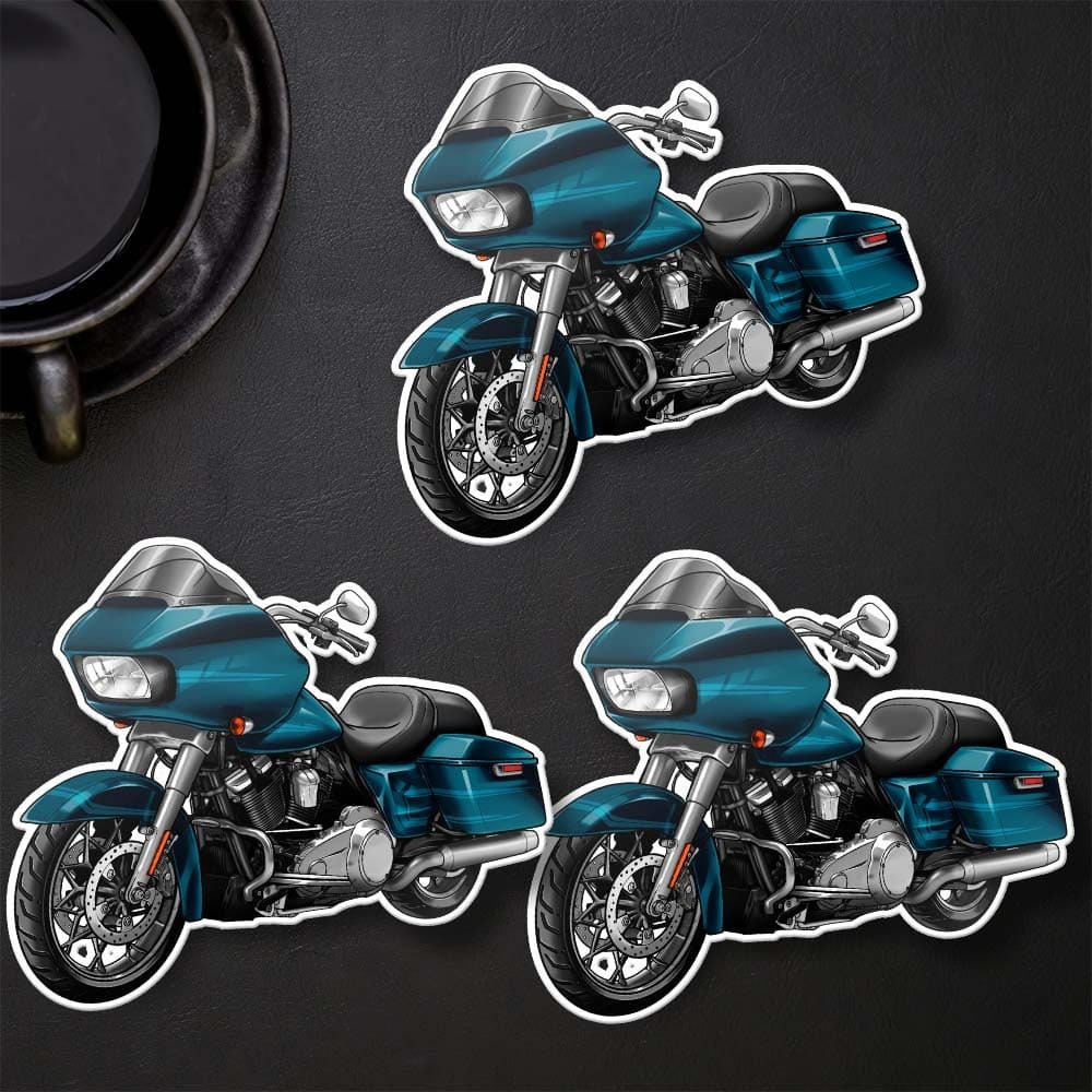 Harley Road Glide FLTRX Stickers - Set of 3 Motorcycle Decals for Bikers