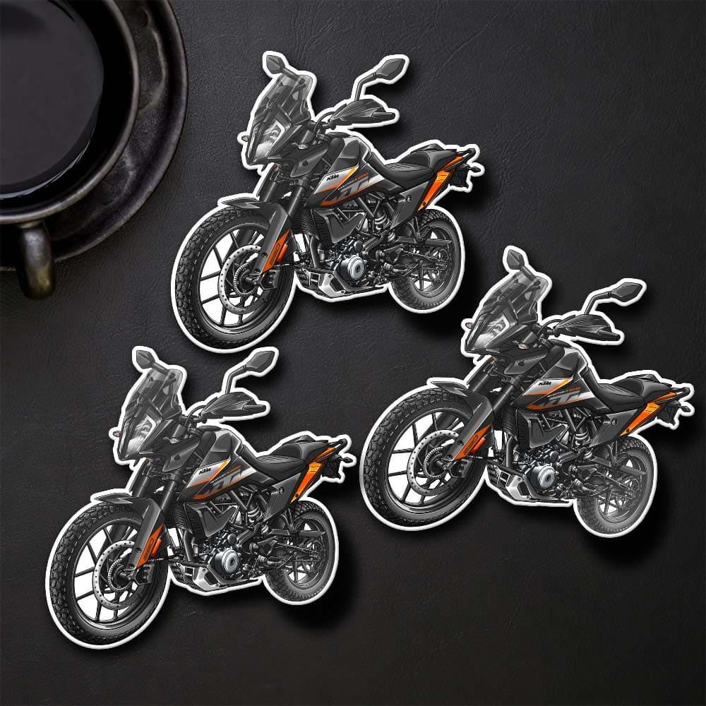 KTM 390 Adventure Inspired Stickers - Set of 3 Motorcycle Decals