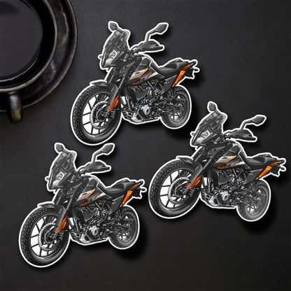 KTM 390 Adventure Inspired Stickers - Set of 3 Motorcycle Decals