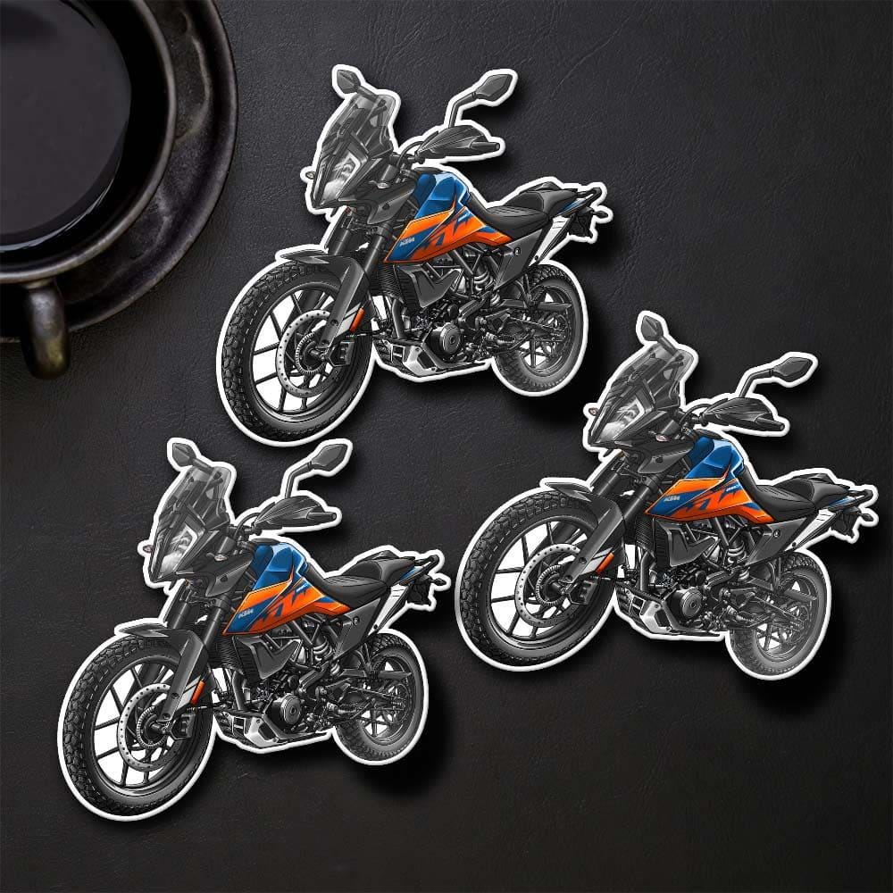 KTM 390 Adventure Inspired Stickers - Set of 3 Motorcycle Decals