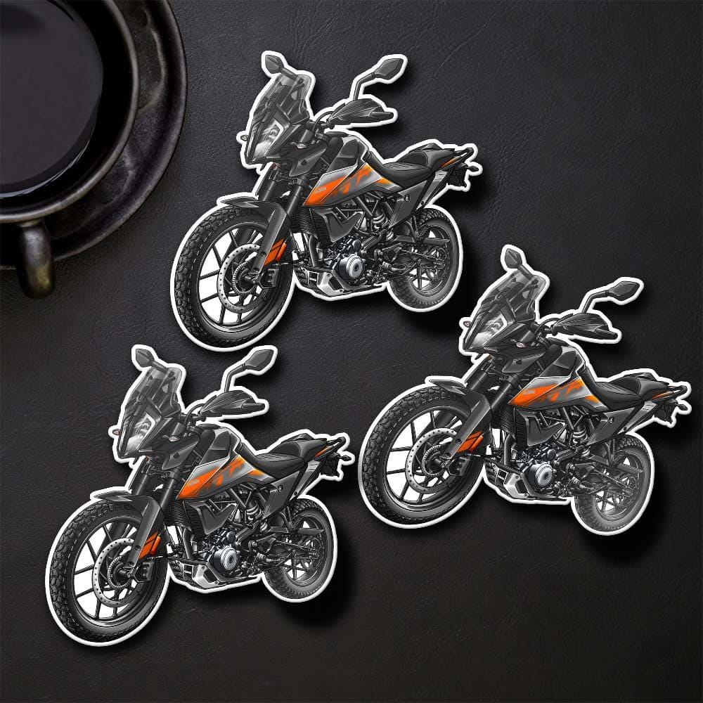 KTM 390 Adventure Inspired Stickers - Set of 3 Motorcycle Decals