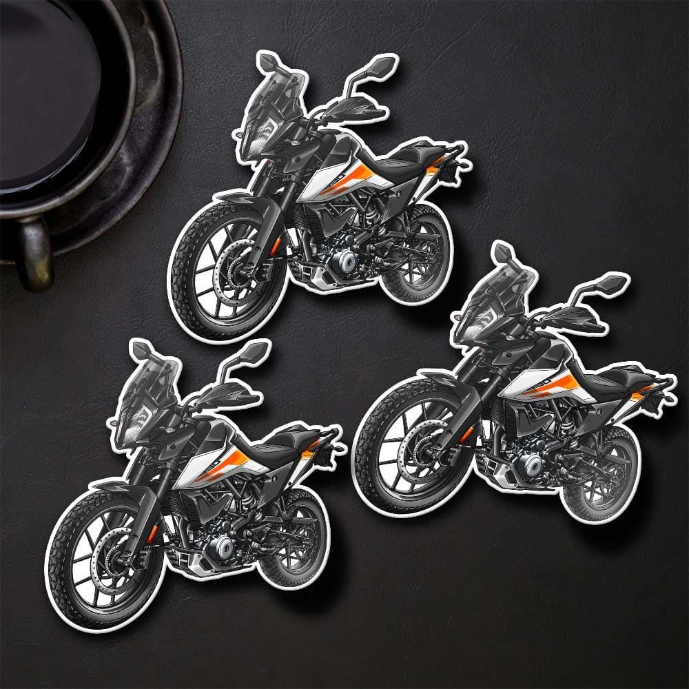 KTM 390 Adventure Inspired Stickers - Set of 3 Motorcycle Decals