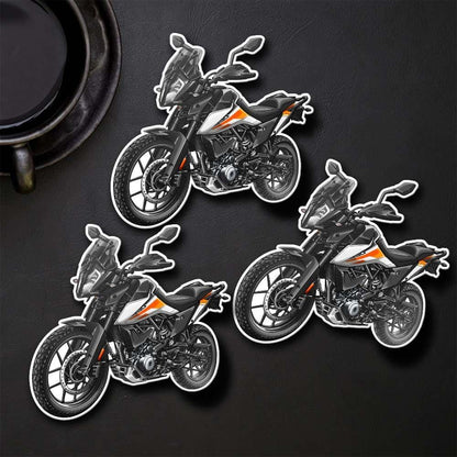 KTM 390 Adventure Inspired Stickers - Set of 3 Motorcycle Decals