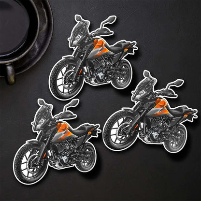 KTM 390 Adventure Inspired Stickers - Set of 3 Motorcycle Decals