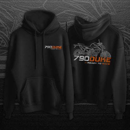 KTM 790 Duke Hoodie - Motorcycle Sweatshirt for Riders