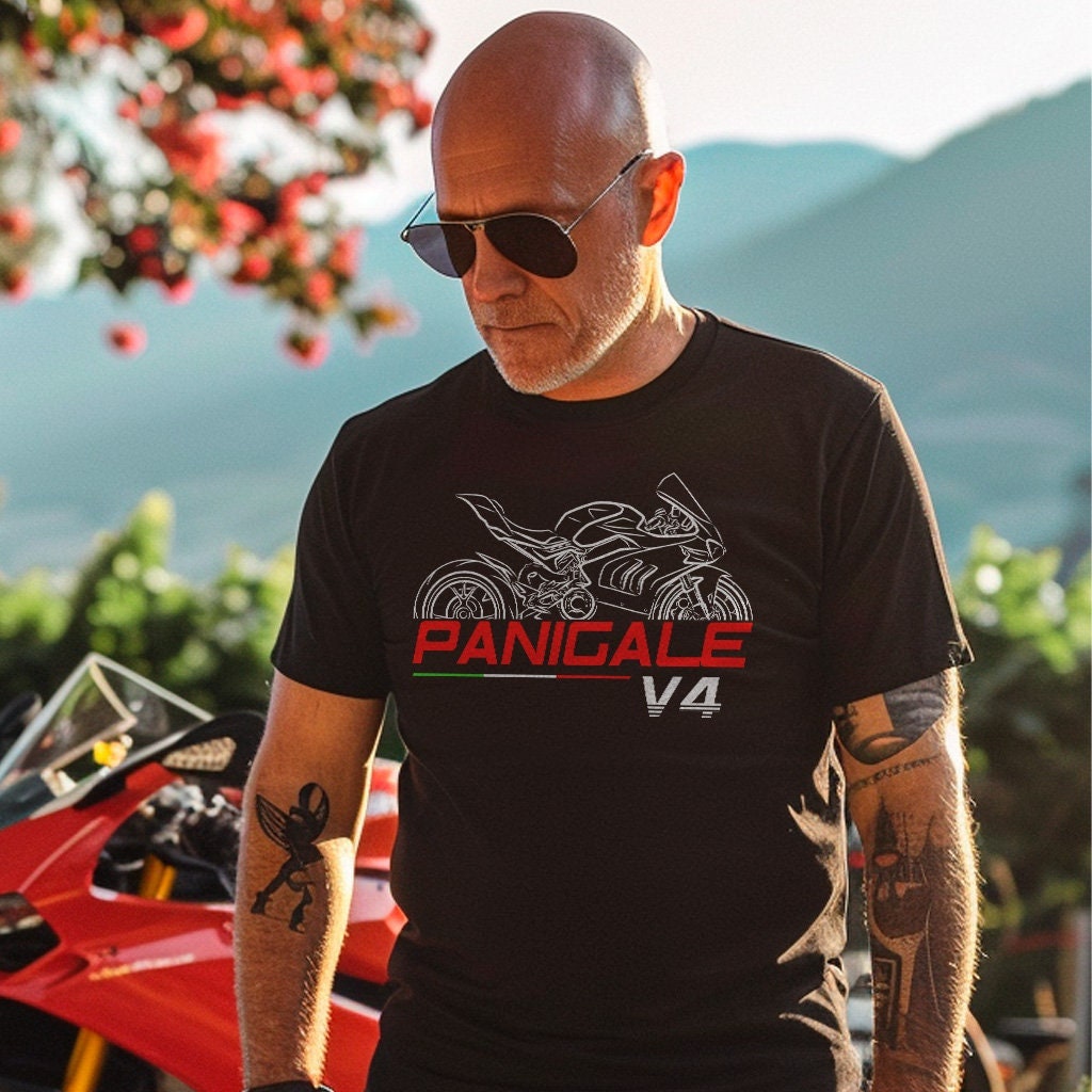 Ducati Panigale V4 Inspired T-Shirt - Motorcycle Tee Shirt for Riders