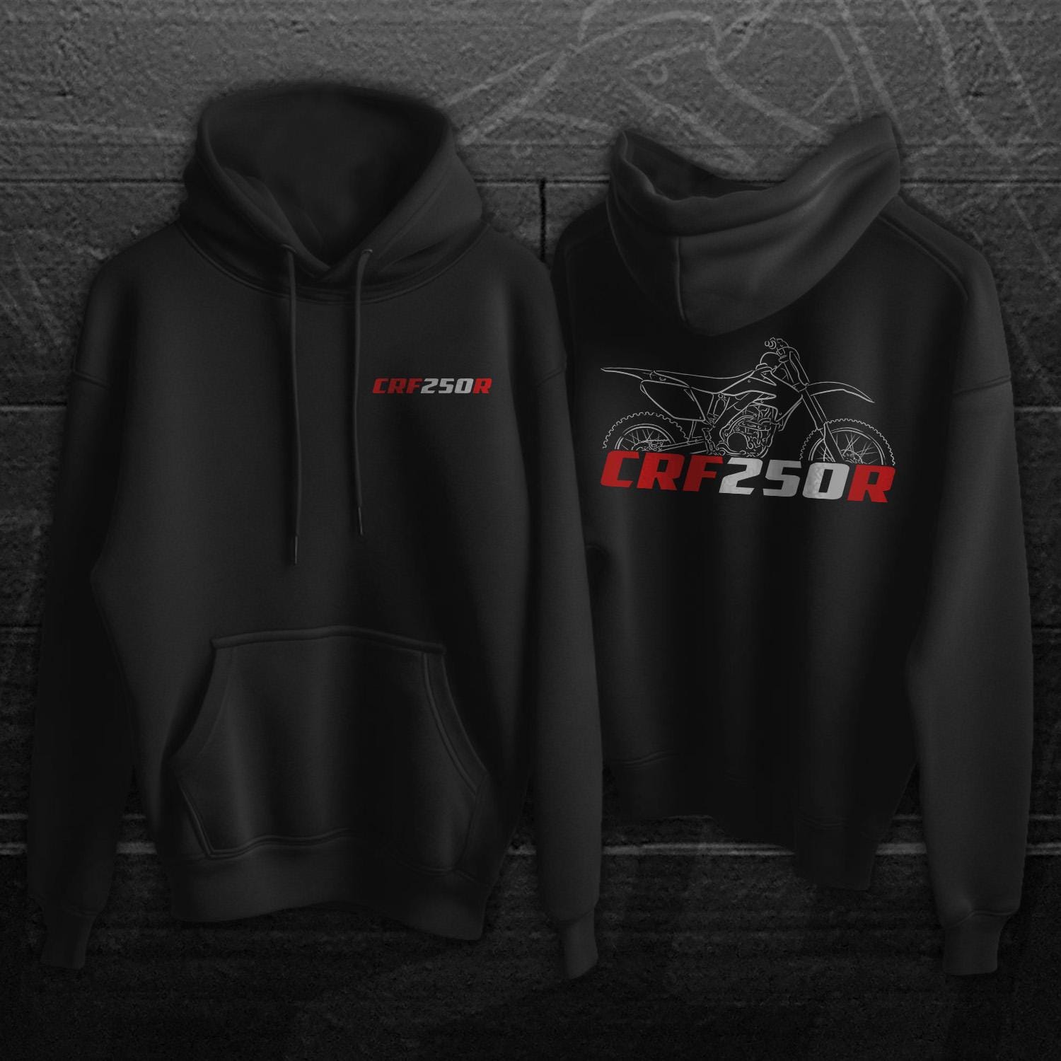 Honda CRF250R Inspired Hoodie - Motorcycle Sweatshirt