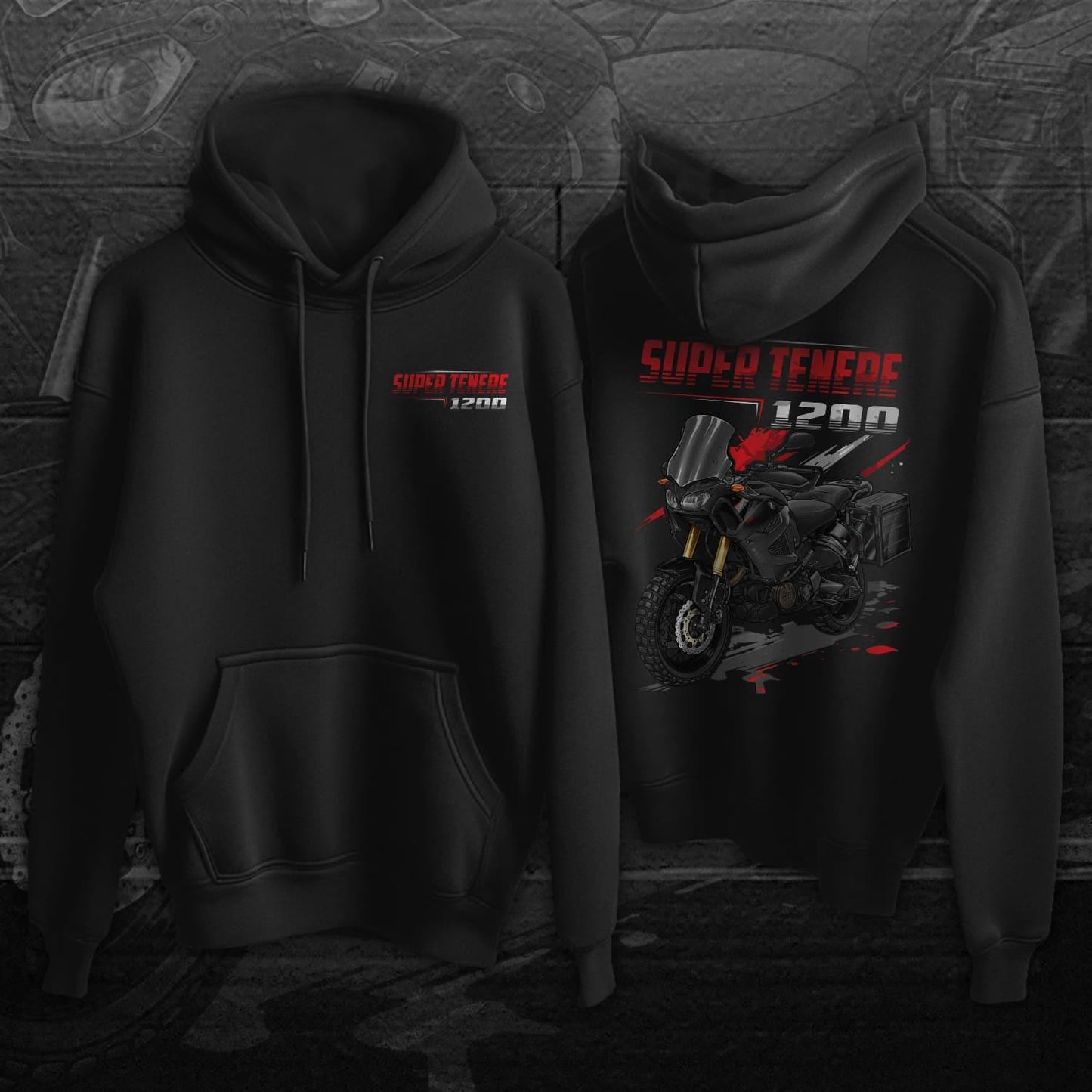 Yamaha XT1200Z Super Tenere 2016-24 Inspired Hoodie - ADV Motorcycle Sweatshirt