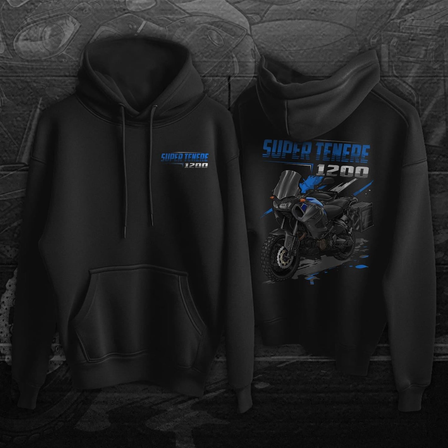 Yamaha XT1200Z Super Tenere 2016-24 Inspired Hoodie - ADV Motorcycle Sweatshirt