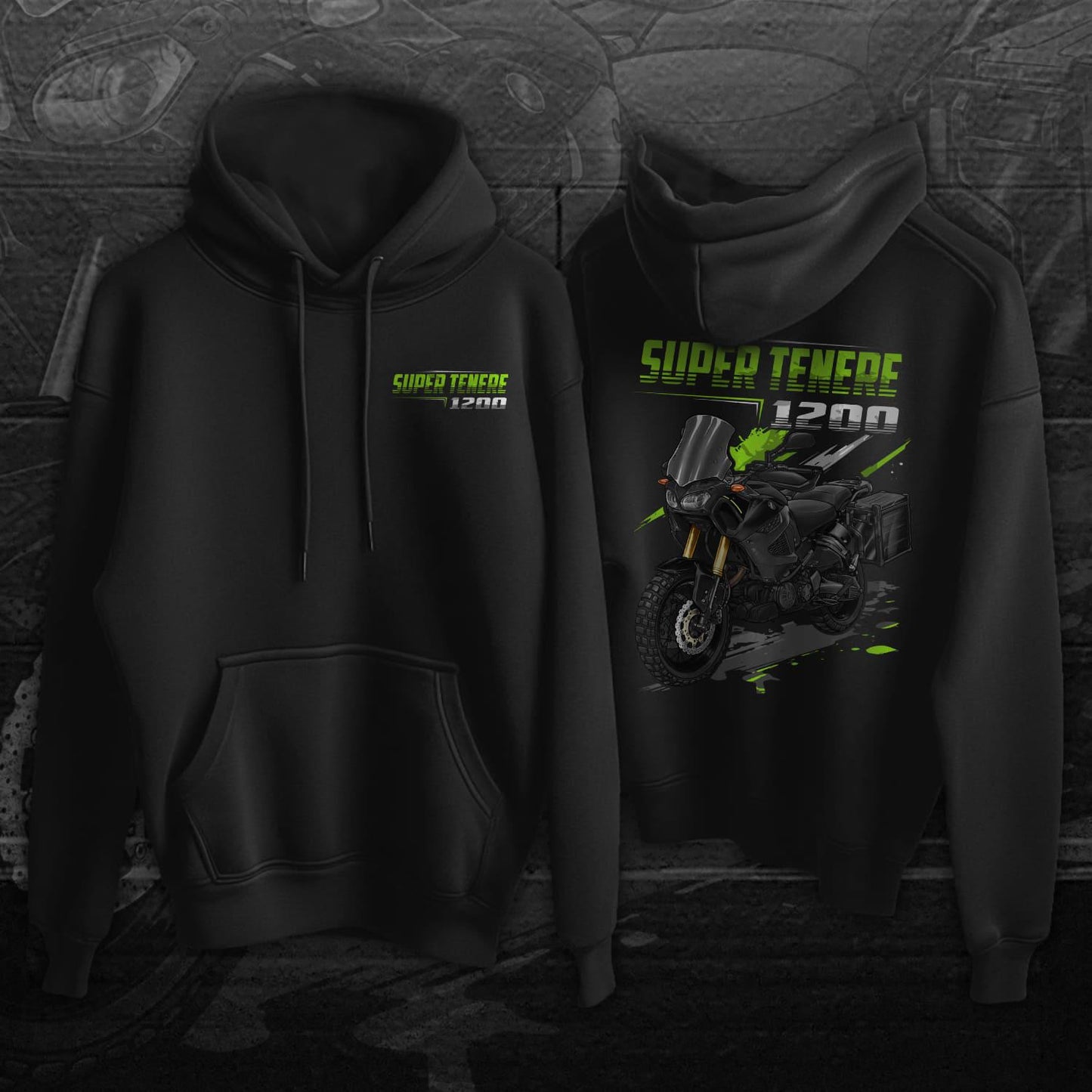 Yamaha XT1200Z Super Tenere 2016-24 Inspired Hoodie - ADV Motorcycle Sweatshirt