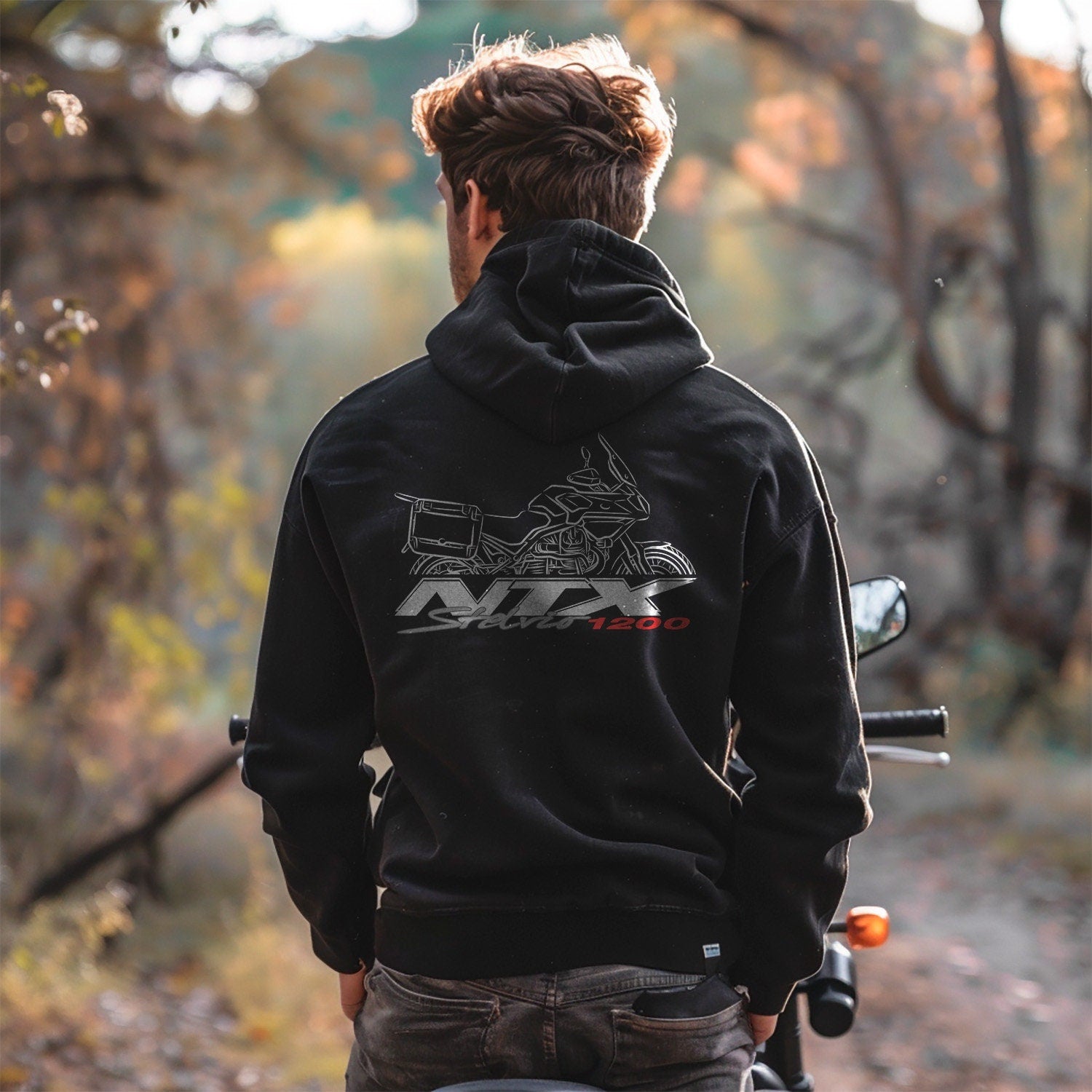 Moto Guzzi Stelvio Hoodie - Motorcycle Sweatshirt for ADV Riders