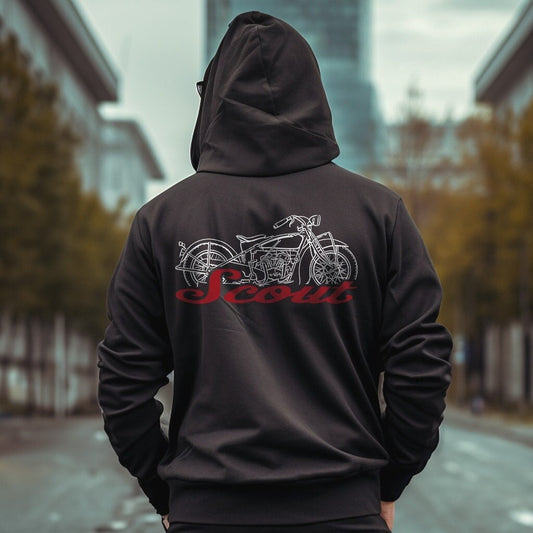 Indian Scout Hoodie - Motorcycle Sweatshirt for Biker