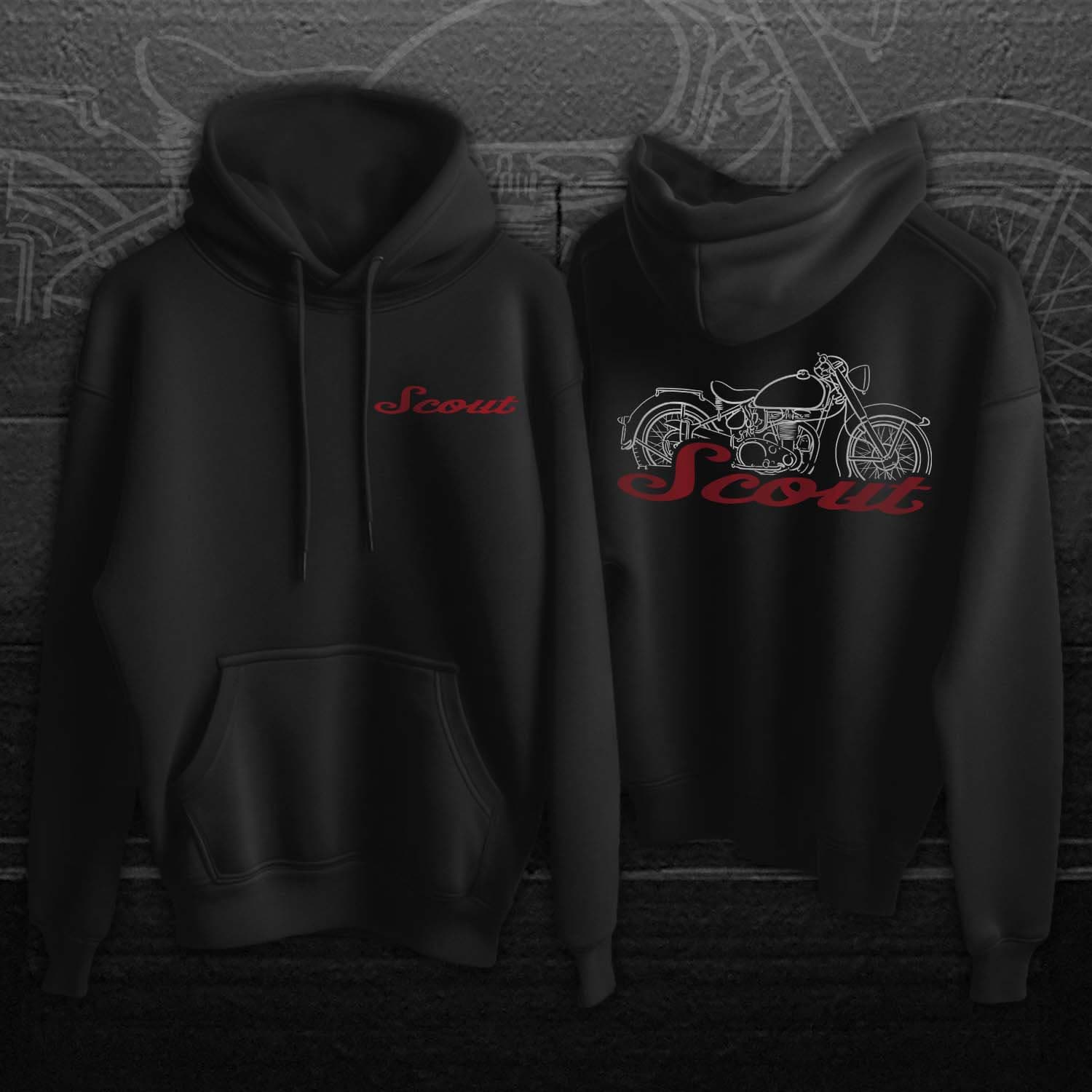 Indian Scout Hoodie - Motorcycle Sweatshirt for Biker
